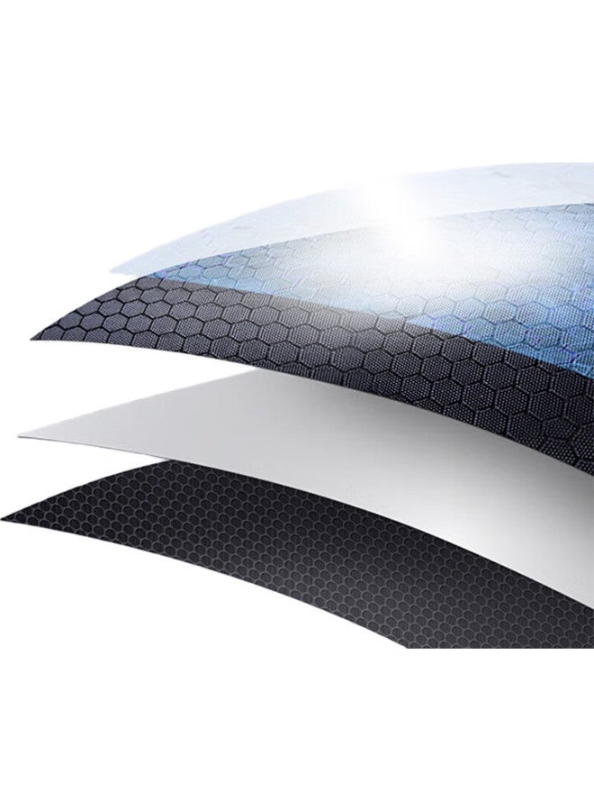 Foojo Sunshade Curtain, No Drilling Required, Sun Protection, Light Blocking, Heat Insulation, Retractable Suction Cup, 58*125Cm - Image 3