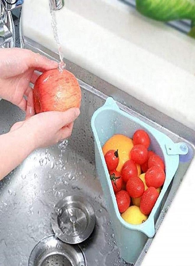 ClearChoice:- Triangle Shape Storage Sink Holder Kitchen Drain Storage Rack(Multi Colour)(1 PIS) - Image 1