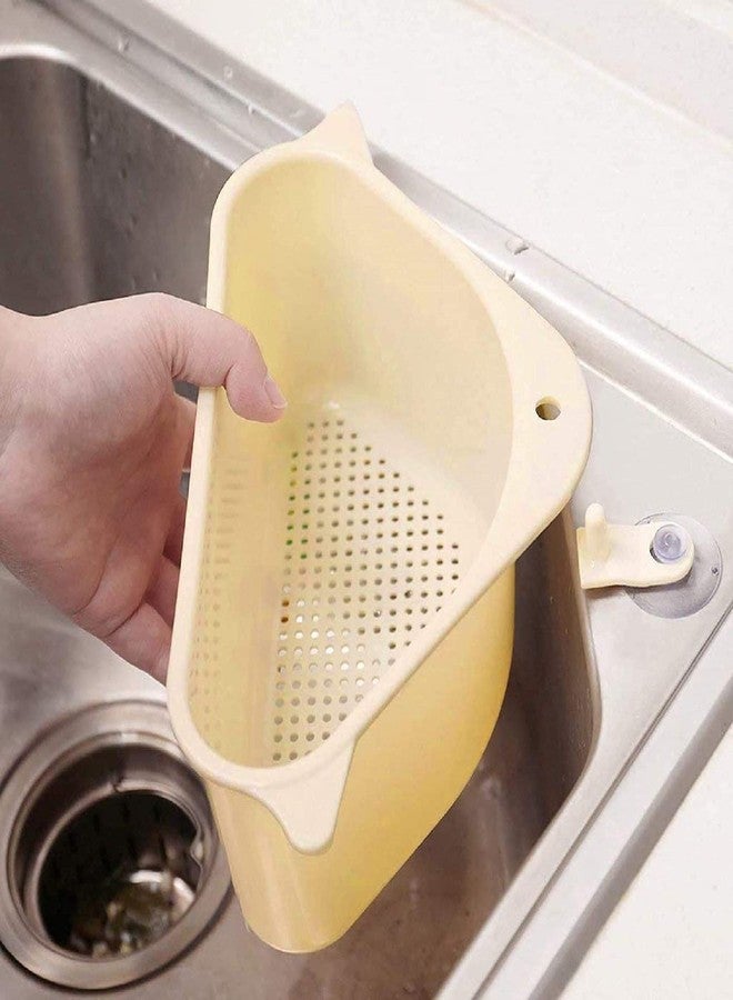 ClearChoice:- Triangle Shape Storage Sink Holder Kitchen Drain Storage Rack(Multi Colour)(1 PIS) - Image 3