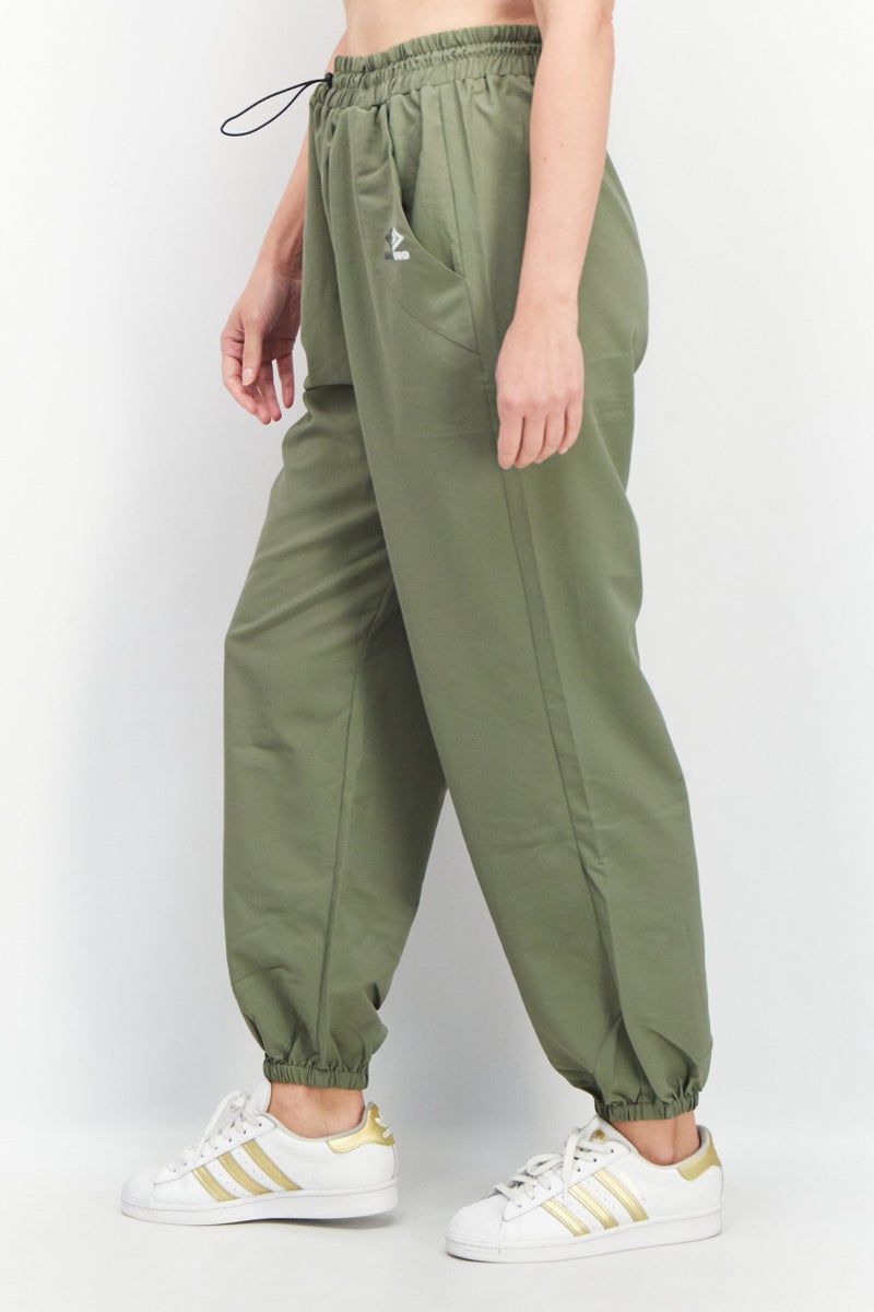 umbro Women Sportswear Fit Drawstring Training Track Pants, Olive - Image 3