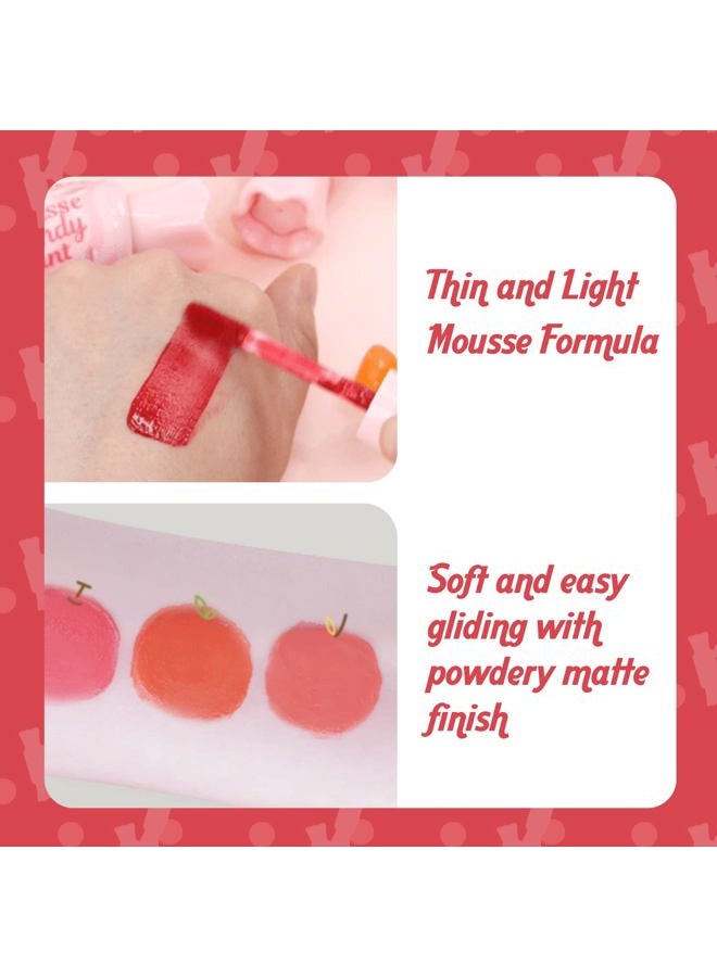 THESAEM Saemmul Mousse Candy Tint #4 Grapefruit Mousse - High Pigment Matte Finish Long Lasting Lip Stain with Honey Extracts to Hydrate Lips - Weightless & Smudge-Proof, 0.3 fl.oz. - Image 4