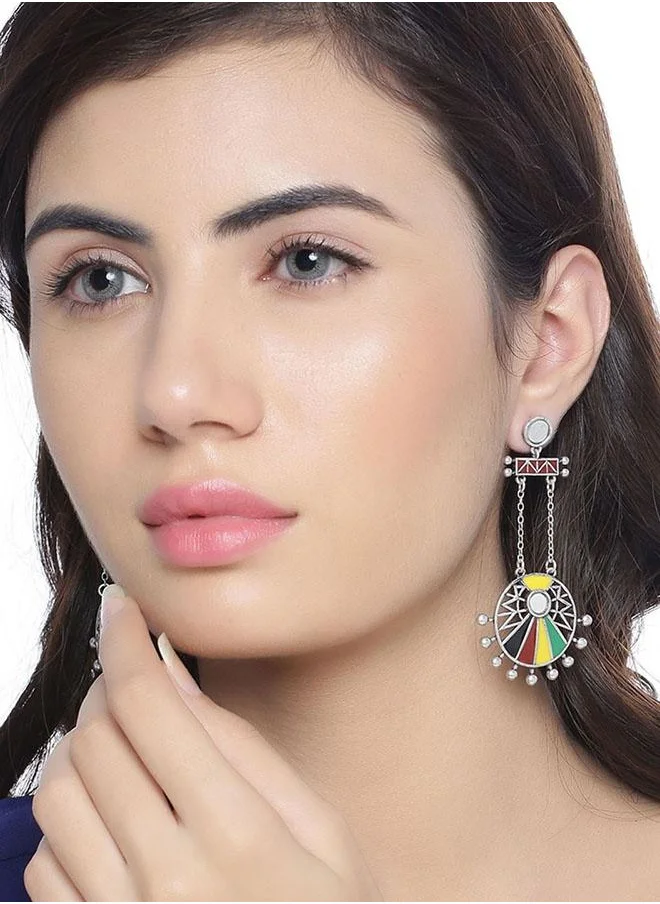 VOYLLA Rabaari Circles Drop Earrings