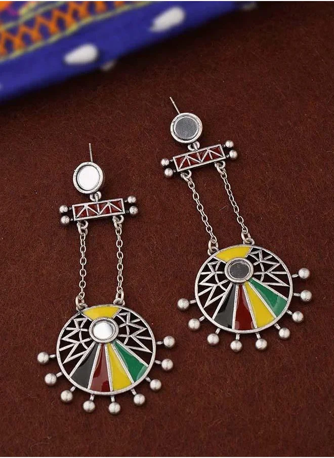 VOYLLA Rabaari Circles Drop Earrings