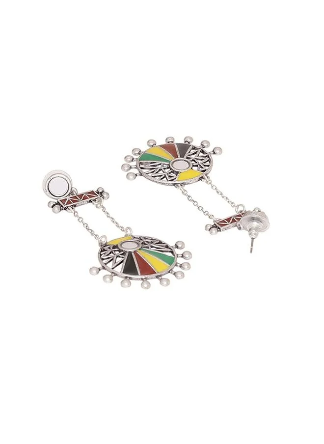 VOYLLA Rabaari Circles Drop Earrings