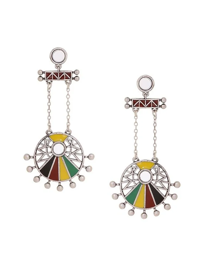 VOYLLA Rabaari Circles Drop Earrings