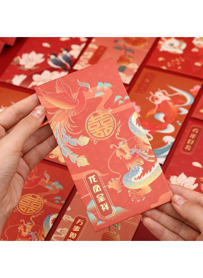 Autonomy National Tide Hot Stamping Red Envelope New Year's Eve Bao Li Is A Wedding Celebration Thousand Yuan 100 Yuan Happy Word Red Envelope K - Image 4