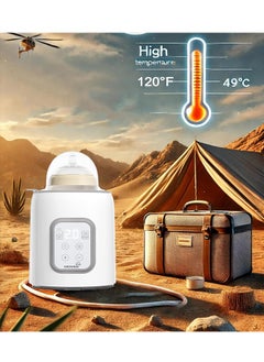 Beauenty Baby Bottle Warmer  8-in-1 Fast Multi-Functional Bottle Sterilizer and Food Heater with Timer for Breastmilk or Formula Accurate Temperature Control with Defrost Keep Heat Baby Food Jars Function  - Image 3
