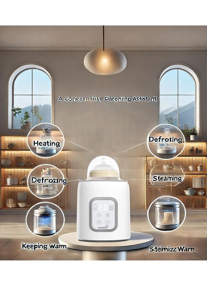Beauenty - Baby Bottle Warmer  8-in-1 Fast Multi-Functional Bottle Sterilizer and Food Heater with Timer for Breastmilk or Formula Accurate Temperature Control with Defrost Keep Heat Baby Food Jars Function - Image 1
