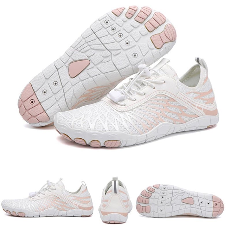 ELETON Hike Barefoot Shoes Womens Men Footwear,Pro-Healthy&Non-Slip Water Shoe for Women Men, Wide Toe Running Shoes Boots Sneakers Unisex White - Image 3