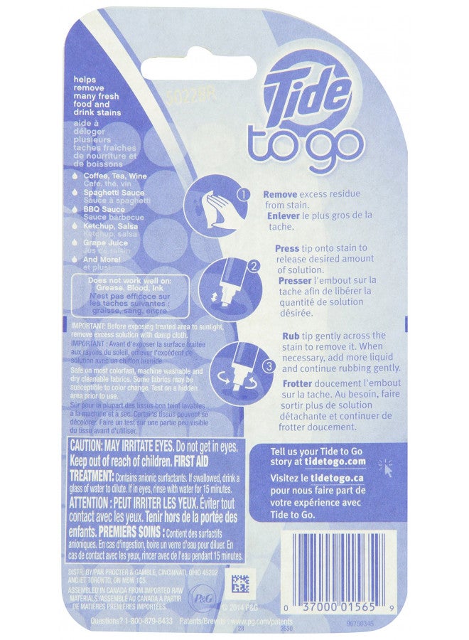 Tide to Go Instant Stain Remover Pen 1 Count, 0.33 Fl Oz, Iris - Image 2