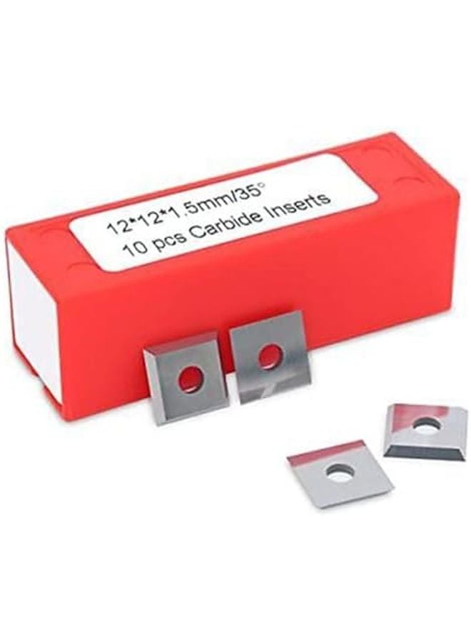 Solid Carbide Square Inserts 12Mm 35 Degree Bevel For CNC Router Bits 10Pcs - Image 4