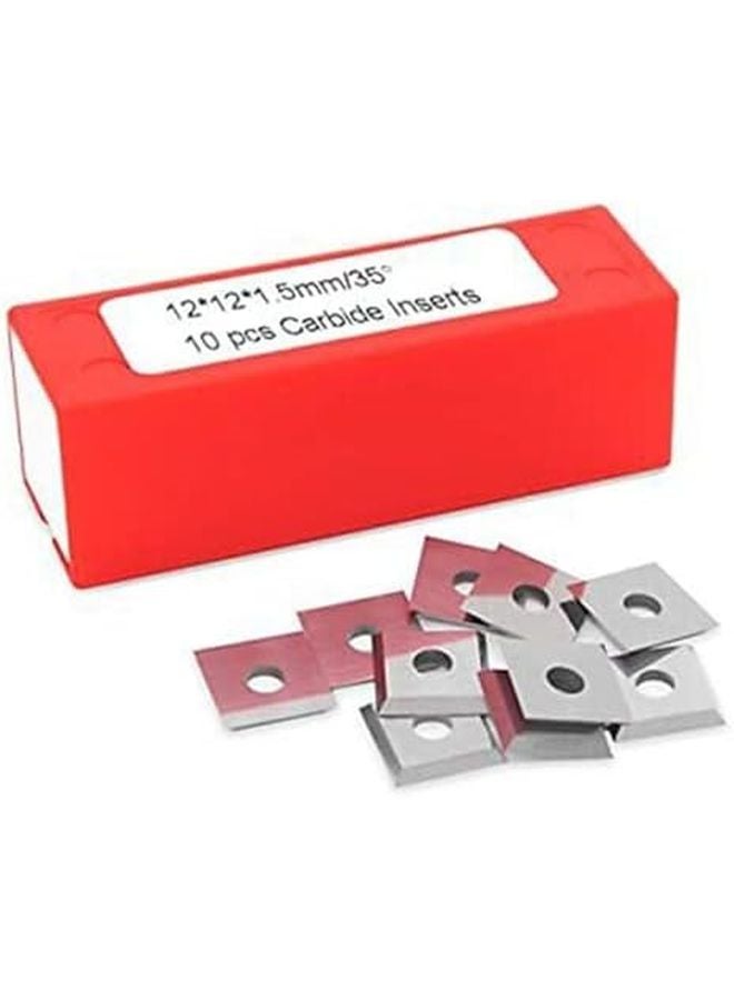 Solid Carbide Square Inserts 12Mm 35 Degree Bevel For CNC Router Bits 10Pcs - Image 2