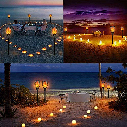 Epyz Solar Mashaal Light Outdoor Waterproof Flickering Flame Torch for Landscape Festival Decoration Lighting Garden Balcony Pathways Auto On/Off [ Pack of 2, Warm Yellow ] - Image 2