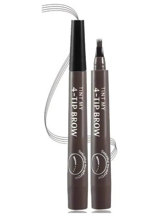 RUDSAA Waterproof Eyebrow Pencil with 4-Tip Fork | Natural Look & Long Lasting (Grey). - Image 2