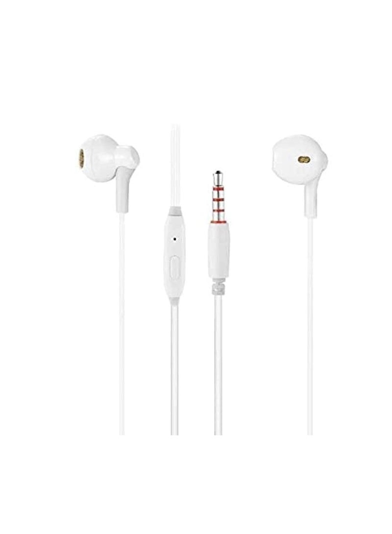 KIN K38 Stereo In-Ear Headphones with Mic – White, Clear Sound & Comfort Fit - Image 1