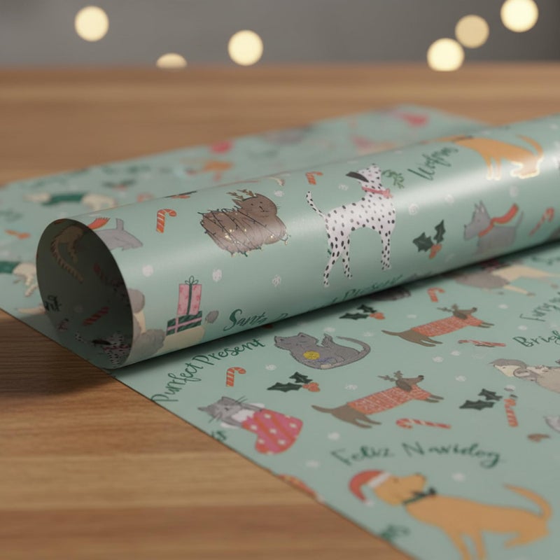 SpecialYou.in SpecialYou® Christmas Decorations with 5 Wrapping Paper for Gift Packing, Gift Wrapper Sheets, Gift Packing Box for Hamper, Gifts Packing Materials - Image 2