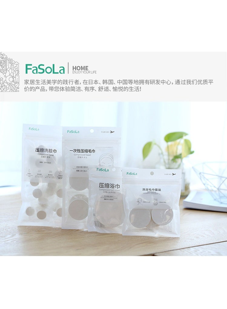Disposable Compressed Towels for travel | Portable candy-granule face compressed towels | Travel face wash towels | Skin-friendly, Delicate, Soft and Comfortable - Image 1