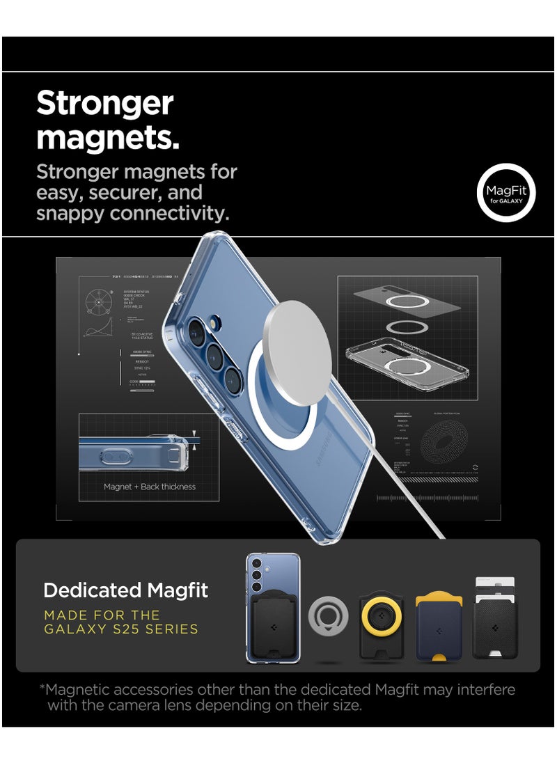 Spigen Ultra Hybrid MagFit for Samsung Galaxy S25 PLUS Case Cover with MagSafe (2025) - Clear White  - Image 3