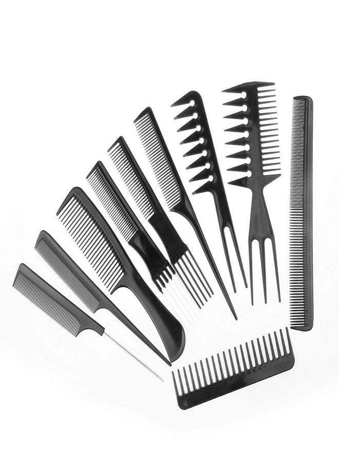 Glowhouse Stylish Professional Variety Pack Styling Comb Set Great for All Hair Types and Styles 10 Pieces - Image 2