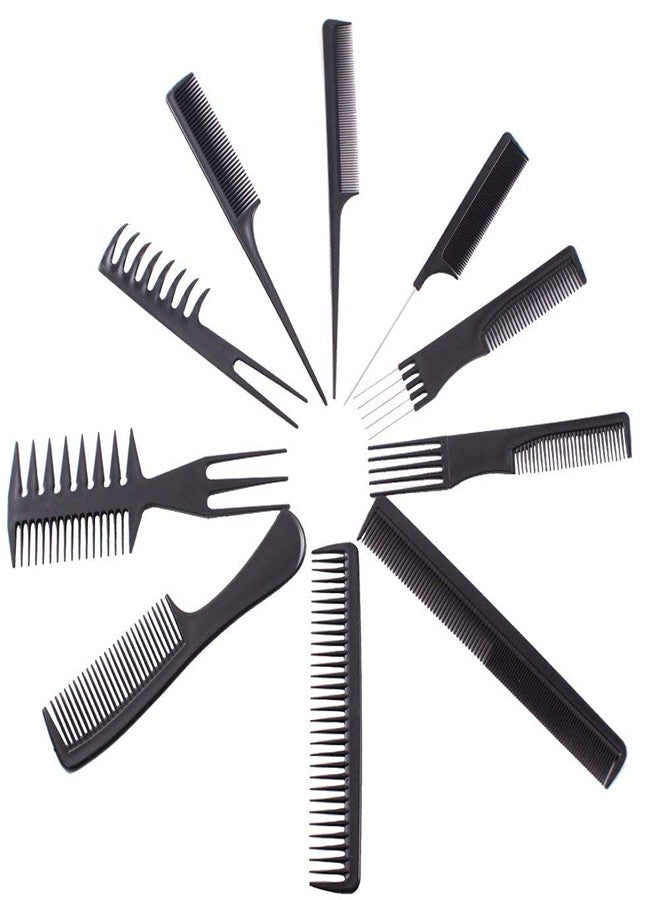 Glowhouse Stylish Professional Variety Pack Styling Comb Set Great for All Hair Types and Styles 10 Pieces - Image 3