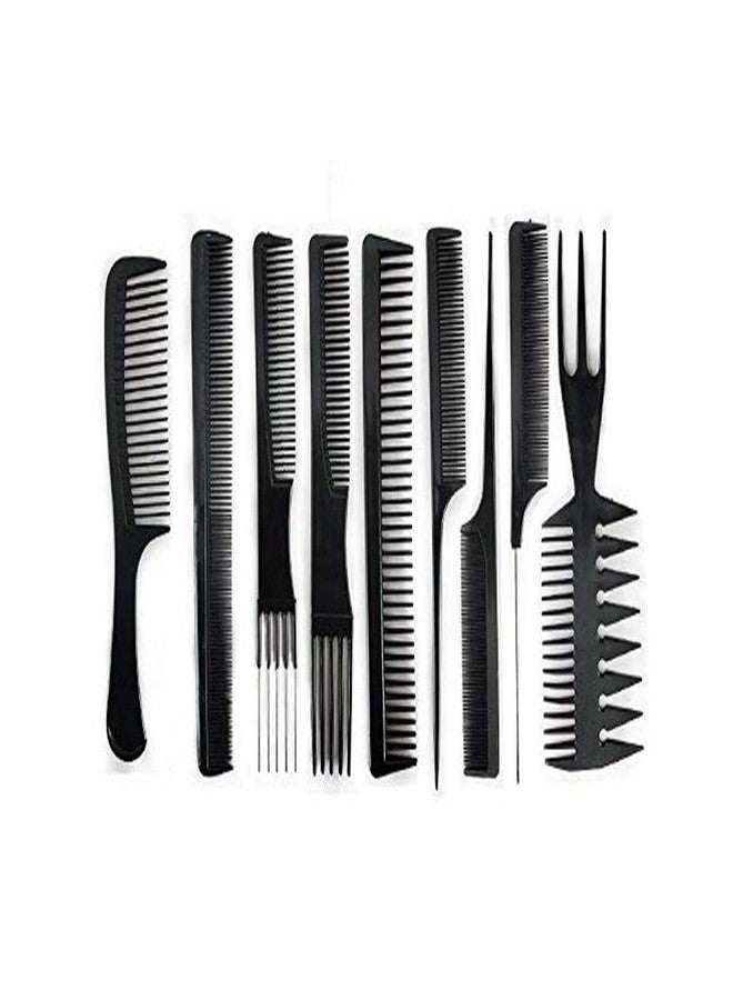 Glowhouse Stylish Professional Variety Pack Styling Comb Set Great for All Hair Types and Styles 10 Pieces - Image 1