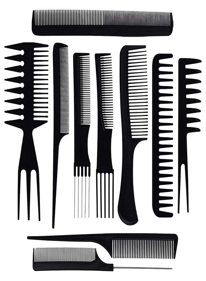 Glowhouse Stylish Professional Variety Pack Styling Comb Set Great for All Hair Types and Styles 10 Pieces - Image 4