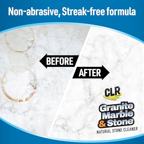 CLR Stone, Marble and Granite Cleaner - Cleans, Shines and Protects Against Spills, Food Stains, Dirt and Grime - 12 Ounce Spray Can - Image 2