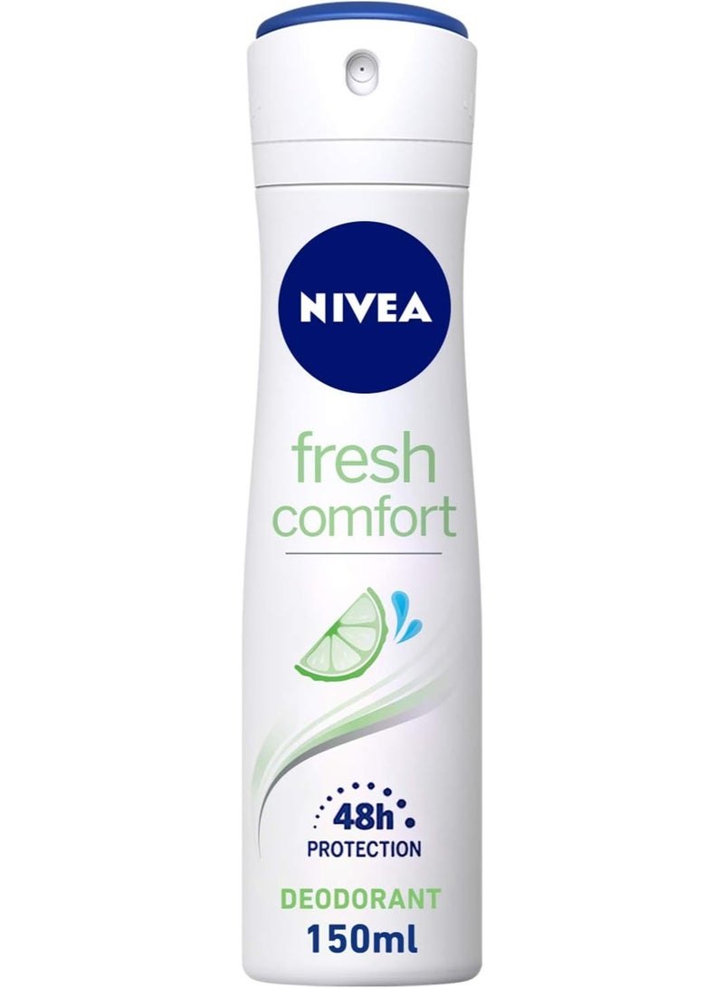 نيفيا NIVEA Deodorant Spray for Women, Fresh Comfort, 150ml - Image 1