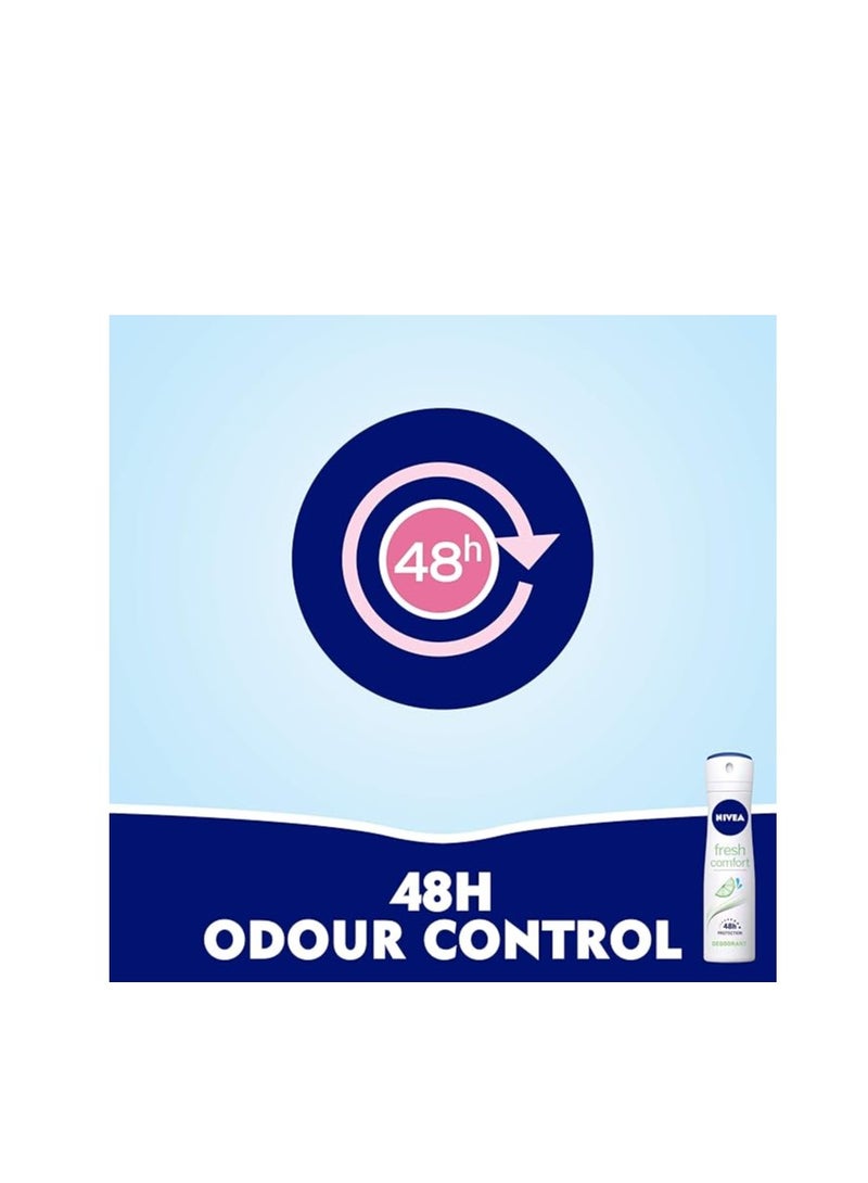 نيفيا NIVEA Deodorant Spray for Women, Fresh Comfort, 150ml - Image 5