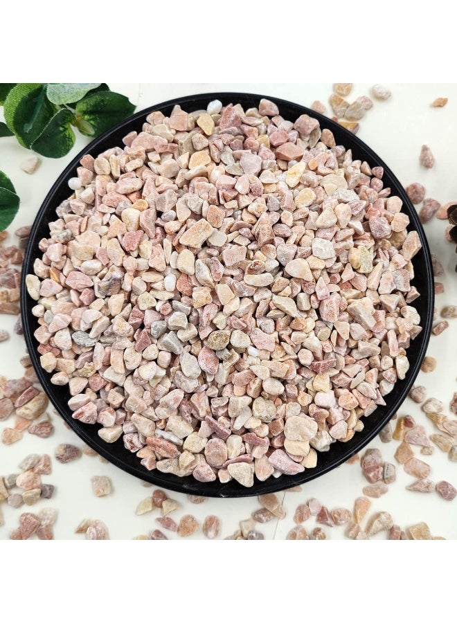 Polished natural pebbles, approximately 0.6 cm in diameter, for decorating succulent plants, vases, and aquariums. - Image 1