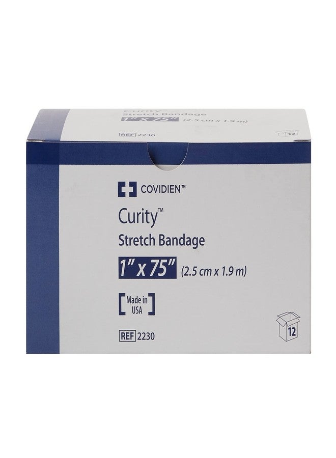 Curity Conforming Bandage, Cotton/Polyester, 1-Ply, 1" x 75", Roll Shape, Sterile, 12 Count, 1 Pack - Image 2