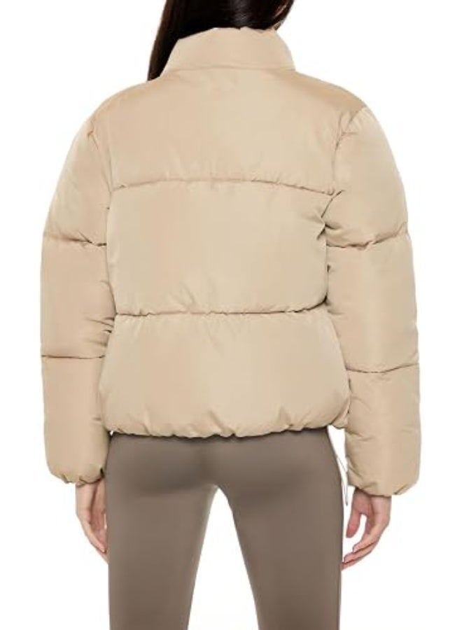 FOREVER 21 Channel-Stitched Puffer Jacket - Image 2