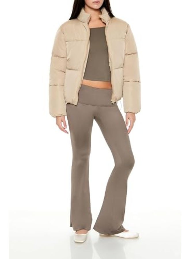 FOREVER 21 Channel-Stitched Puffer Jacket - Image 5