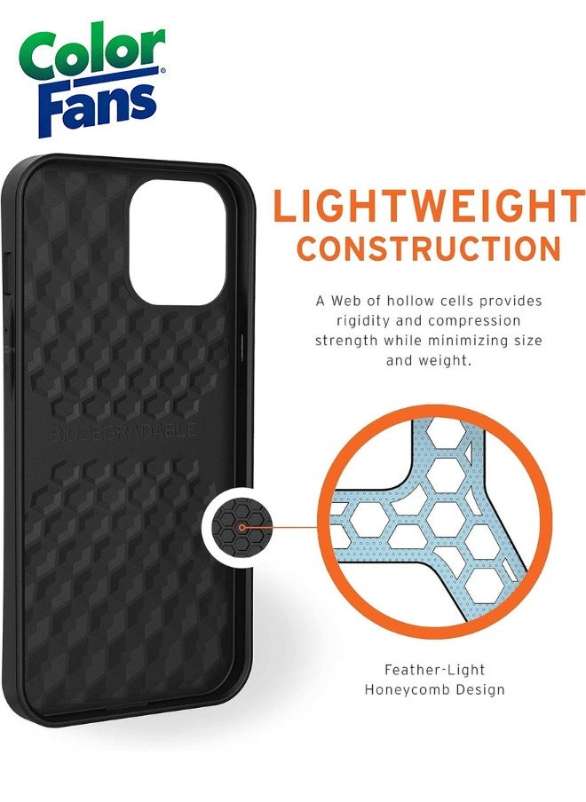Color Fans - Apple iPhone 13 Pro Max Case Outback Ultra Thin Eco-Friendly Protective Cover Fully Biodegradable and Compostable - Black - Image 1