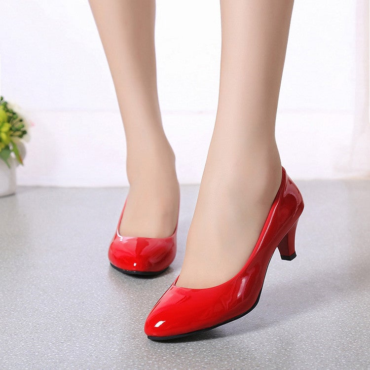 2022 New Women'S Ol Professional Work Single Shoes Leather Shoes Round Toe Low Heel Fashion Women'S Shoes 5Cm Manufacturer - Image 5