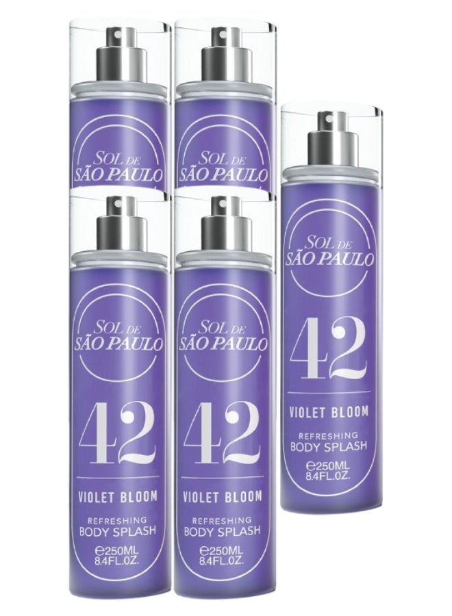 SOL 5 Pieces 42 Violet Bloom Body Splash 250ML - Image 1