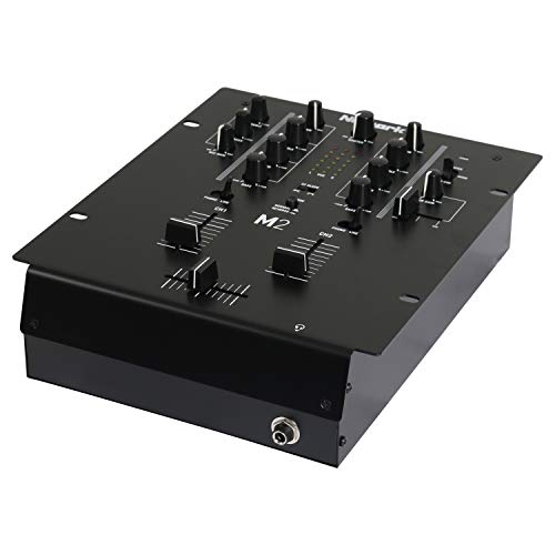 Numark M2 - 2-Channel Scratch DJ Mixer, Rack Mountable with 3-Band EQ, Microphone Input and Replaceable Crossfader with Reverse and Slope Controls - Image 1