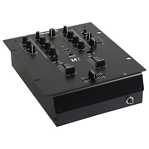 Numark M2 - 2-Channel Scratch DJ Mixer, Rack Mountable with 3-Band EQ, Microphone Input and Replaceable Crossfader with Reverse and Slope Controls - Image 3