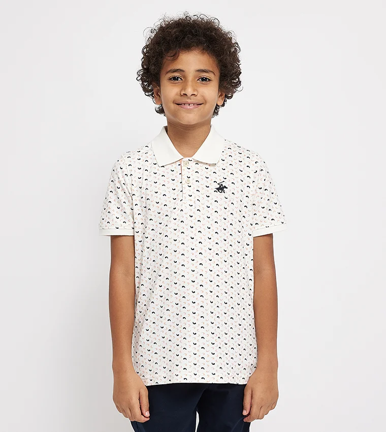 BEVERLY HILLS POLO CLUB Printed polo T-shirt