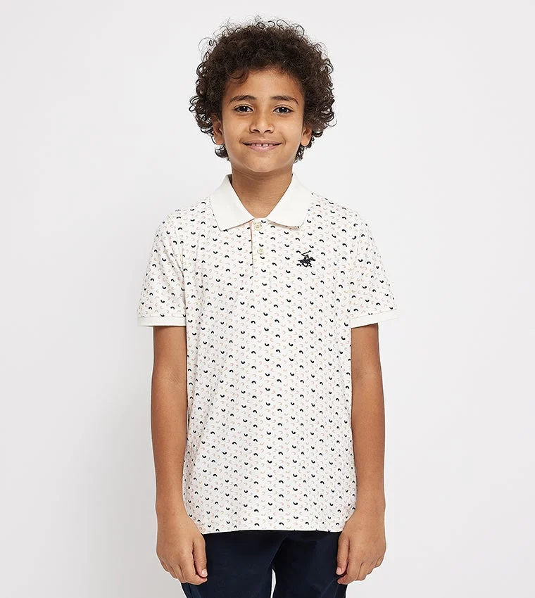 BEVERLY HILLS POLO CLUB Printed polo T-shirt