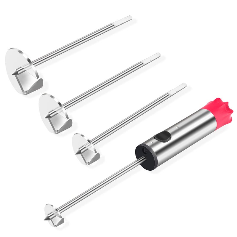 Newness Focus on Stainless Steel Newness Vegetable Corer, [Multi-Purpose, Sharp Blade] Veggie Corer Drill Fruit Corer with Ergonomic Anti-Slip Handle, 4 Sizes Veggie Drill for Coring and Hollowing out Zucchini, Potatoes, Carrot  - Image 1