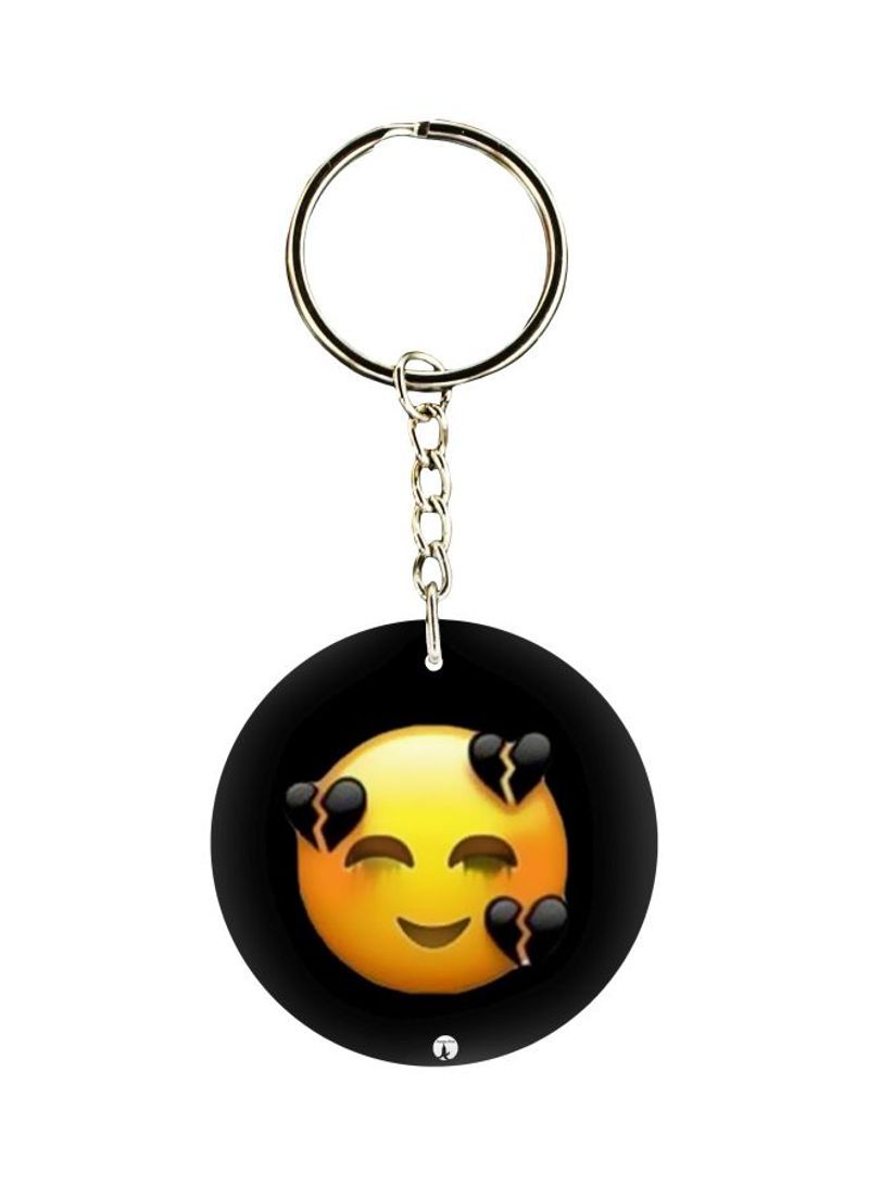 RKN Double Sided Emoji Printed Keychain