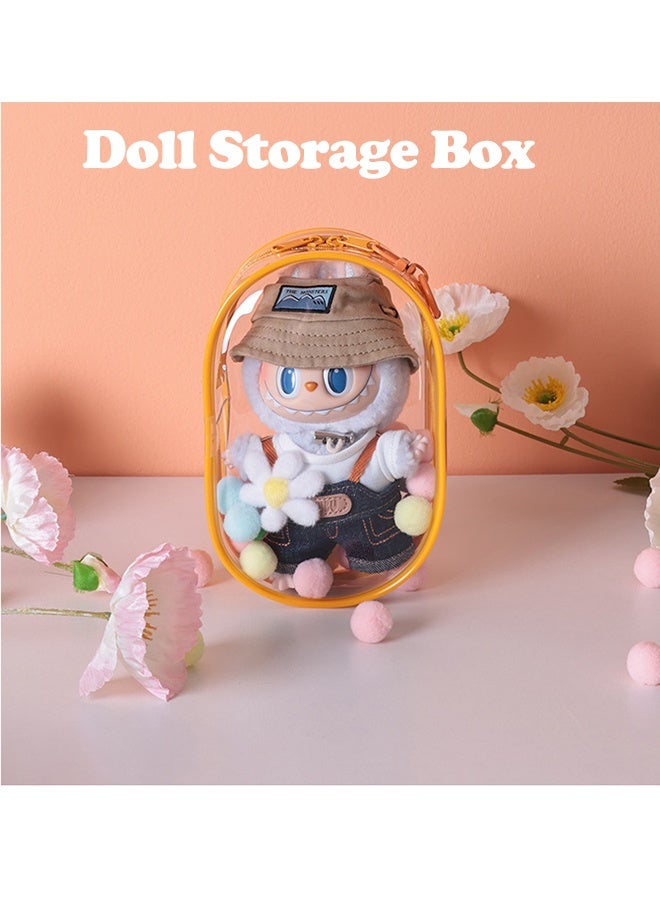 Crystal Clear PVC Doll Protector Case - Dustproof Hanging Display Bag for 17cm Figures (Plush Dolls) - Image 2