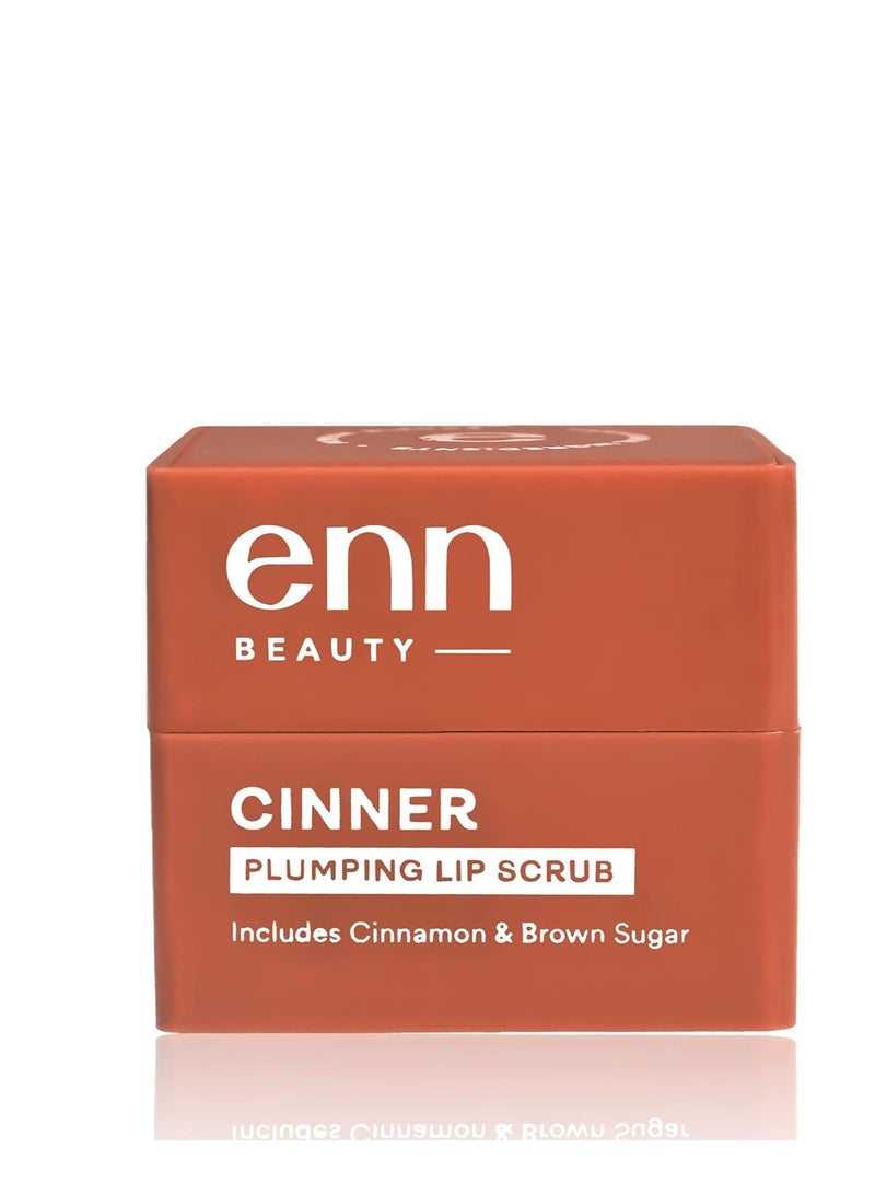 ENN Cinner Lip Brightening and Instant Plumping Cinnamom Lip Scrub and Lip Balm Dark Lips  Natural  For Men and Women - Image 1