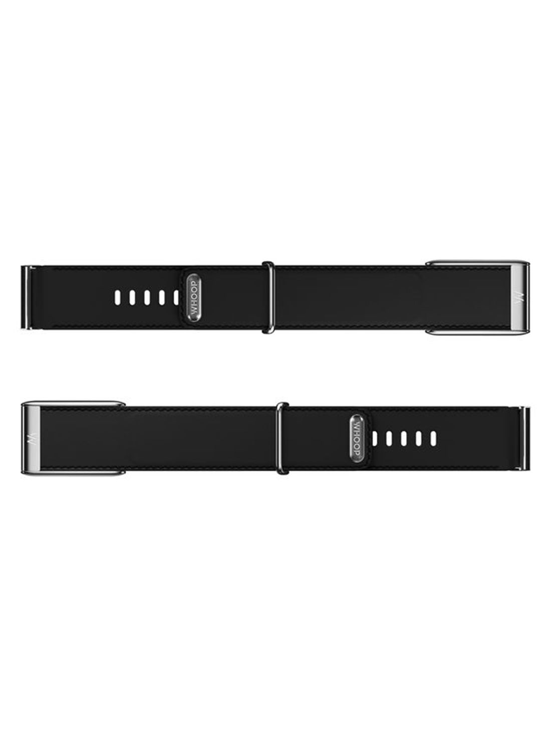 WHOOP LeatherLuxe Band – Compatible with 5.0, One, & Peak – Genuine Italian Leather Accessory, Size S – Not Compatible with Gen 4 Black/Cream with Titanium