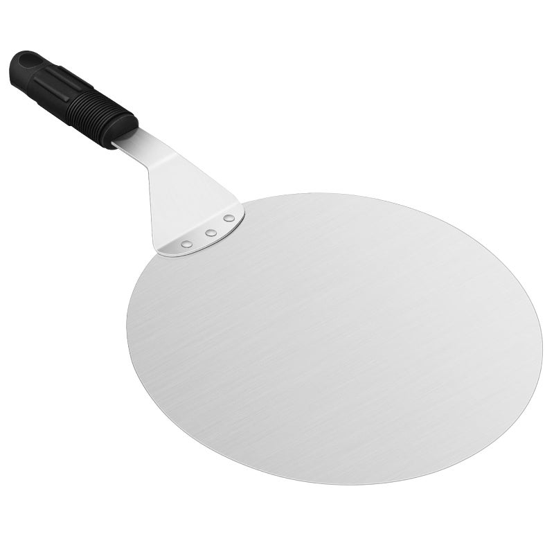 Asdirne Pizza Peel Pizza Paddle with Plastic Handle and Stainless Steel Metal Tray for Homemade Pizzas Pastries Dough Bread Cakes etc Heavy Duty Pizza Paddle 10 Inches