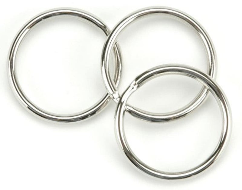 Tandy Leather Key Ring 1" (25 mm) Nickel Plated 10/pk 1175-02 - Image 3