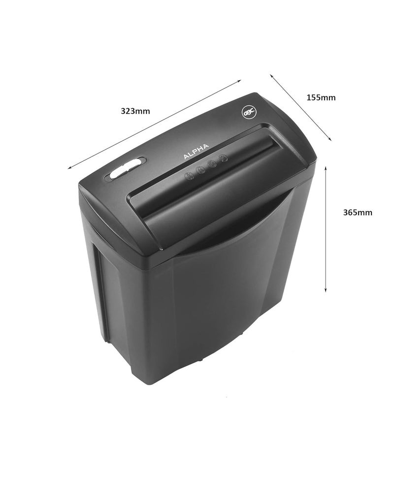 GBC Alpha Confetti Paper/Credit Card Cross Cut Shredder with 6 Sheet Capacity and 14L Bin, 2 Years Warranty - Image 5