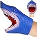 NUOBESTY Animal Hand Puppet Blue Shark Hand Puppet Soft Rubber Role Play Shark Bath Toys for Children Adults Teaching Gloves - Image 4