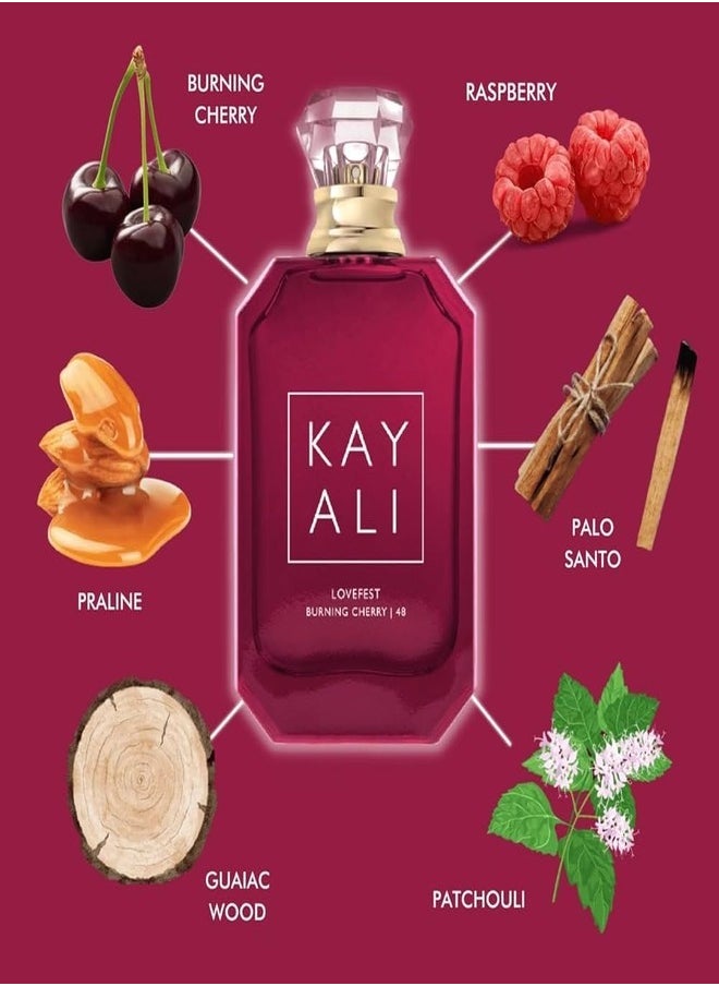 KAYALI - KAYALI Lovefest Burning Cherry | 48 Eau de Parfum Intense Travel Spray 0.34 oz / 10 ml - Image 1